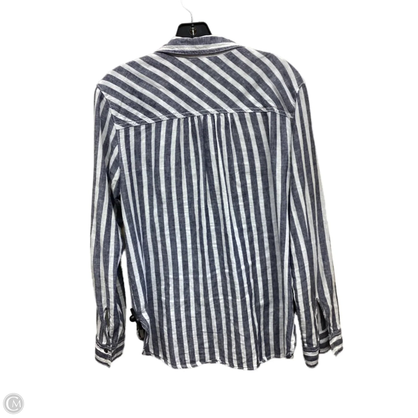 Top Long Sleeve By Caslon In Striped Pattern, Size: M