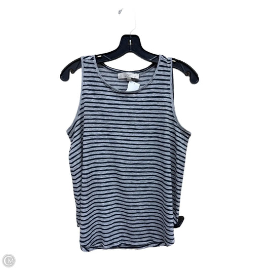 Top Sleeveless By Loft In Striped Pattern, Size: Xs