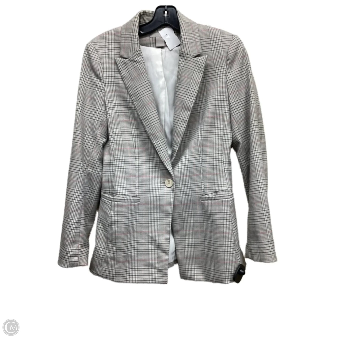 Blazer By H&m In Plaid Pattern, Size: Xxs
