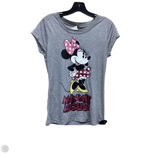 Top Short Sleeve By Disney Store In Grey, Size: M