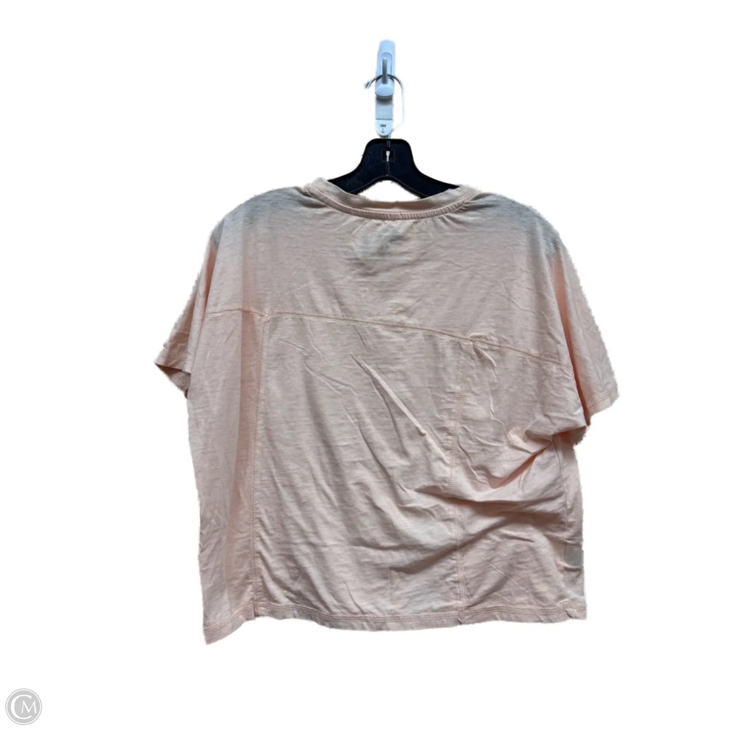 Top Short Sleeve By Pink Rose In Orange, Size: M
