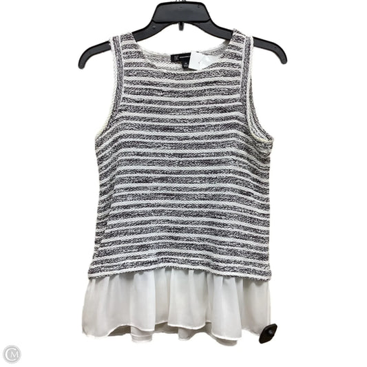 Top Sleeveless By Inc In Striped Pattern, Size: Xs