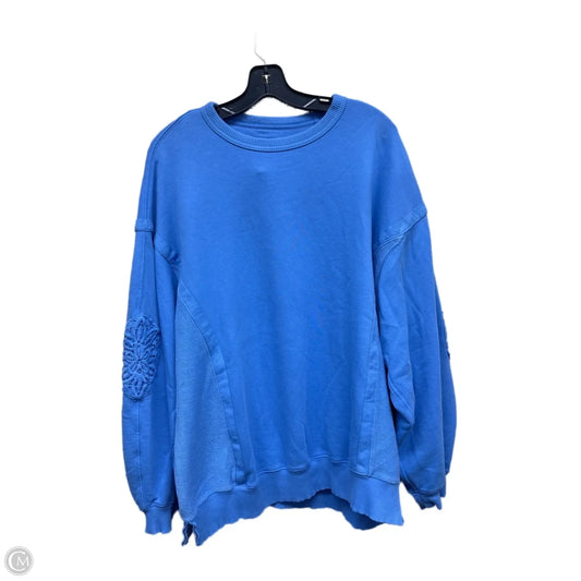 Sweatshirt Crewneck By Aerie In Blue, Size: M