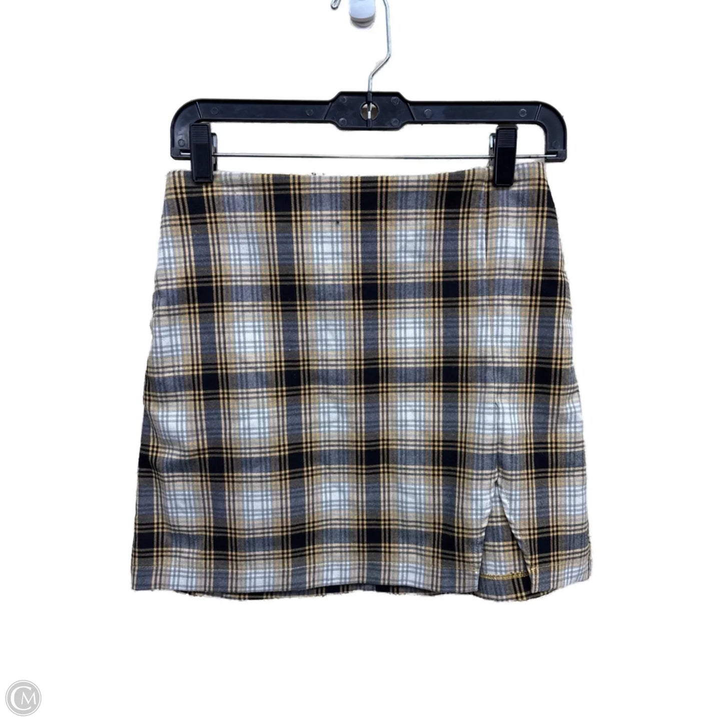 Skirt Mini & Short By Urban Outfitters In Plaid Pattern, Size: S