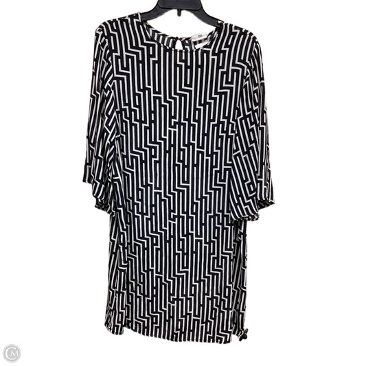 Dress Casual Midi By H&m In Black & White, Size: S