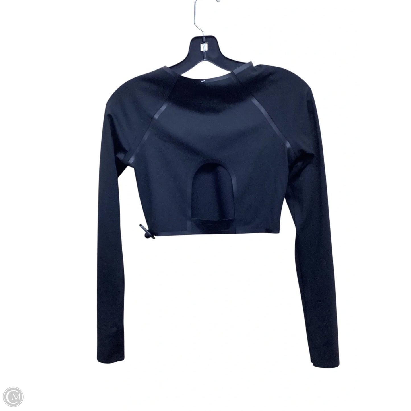 Athletic Top Long Sleeve Crewneck By Pink In Black, Size: S