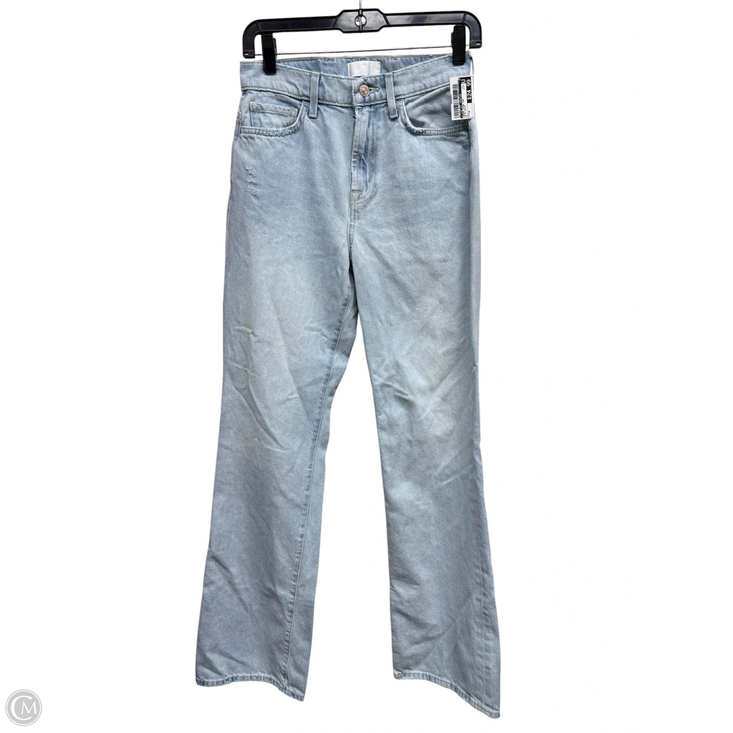 Jeans Wide Leg By 7 For All Mankind In Blue Denim, Size: 0