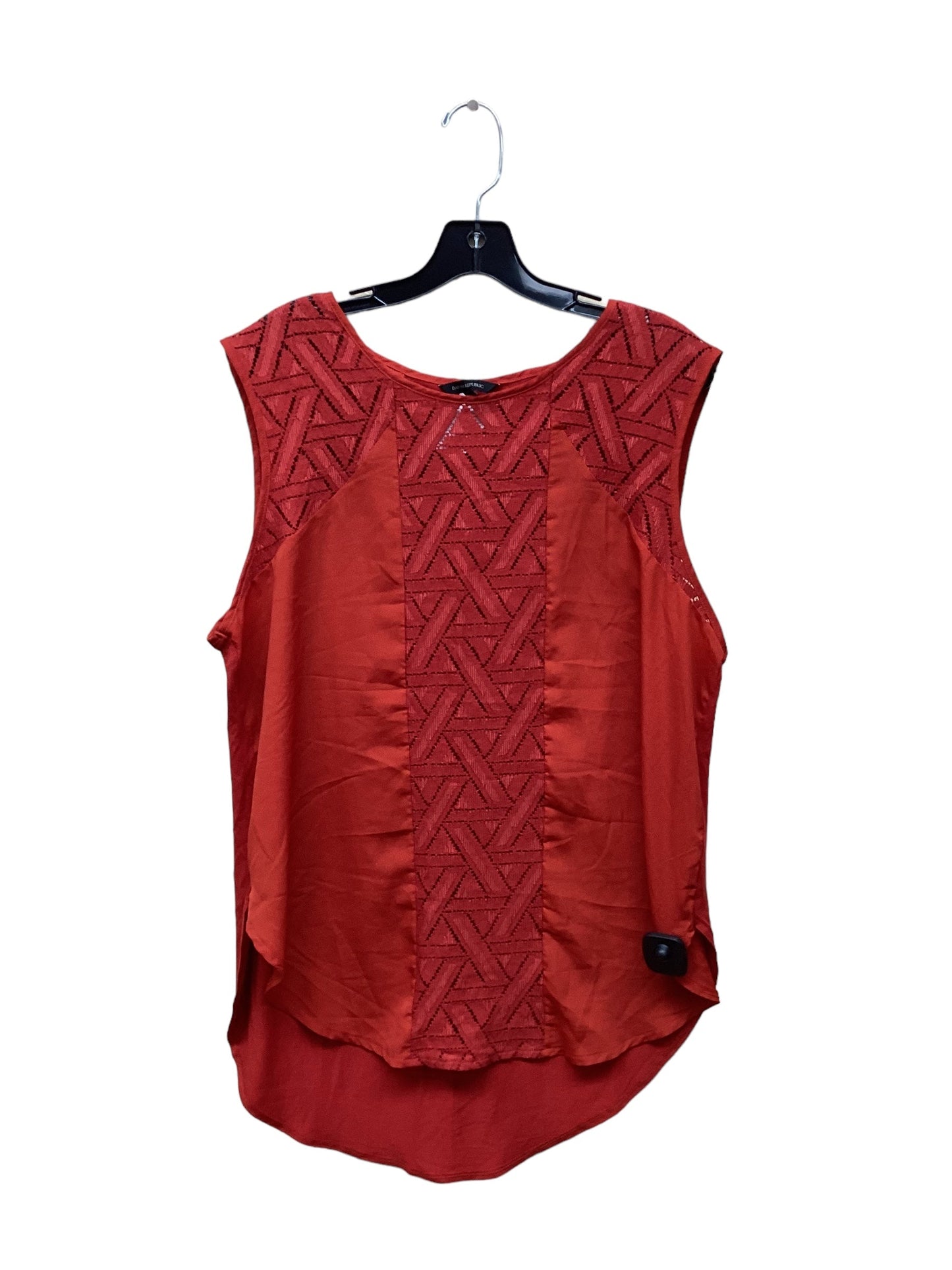 Red Top Sleeveless Banana Republic, Size Xl