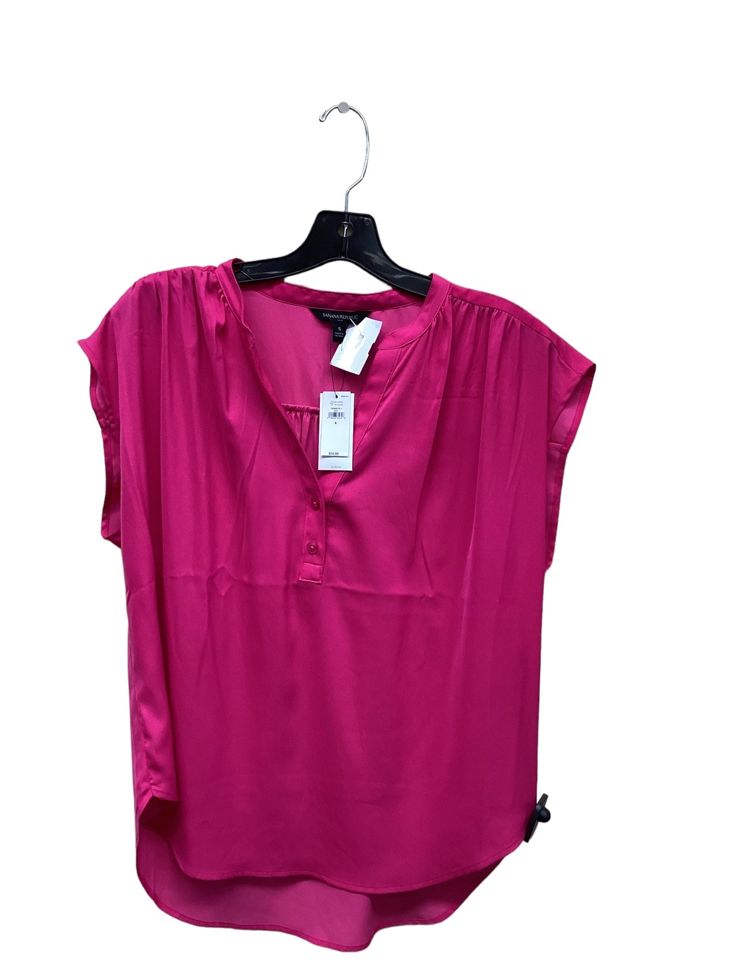 Pink Top Short Sleeve Banana Republic, Size S