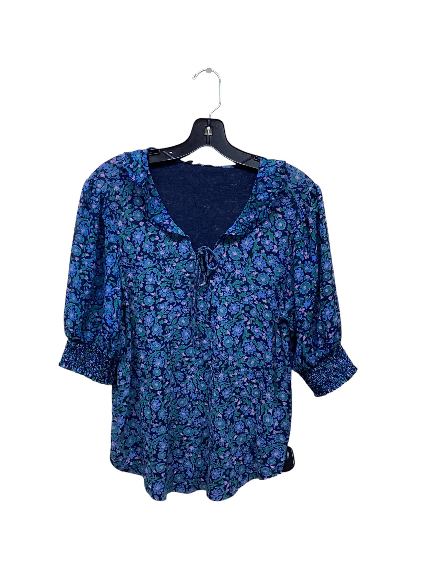 Blue Top Short Sleeve Lucky Brand, Size M