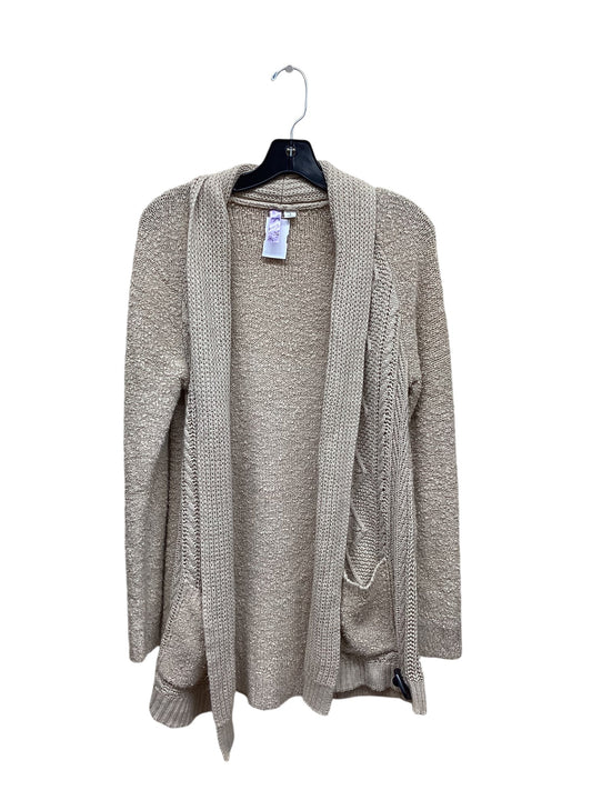 Sweater Cardigan By Alya In Tan, Size: S