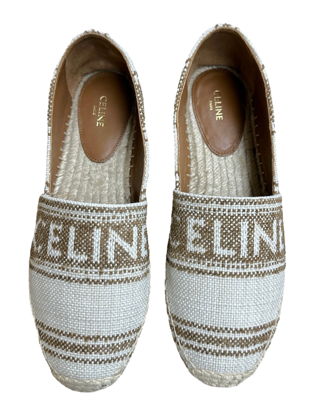 Shoes Designer By Celine In Striped Pattern, Size: 8