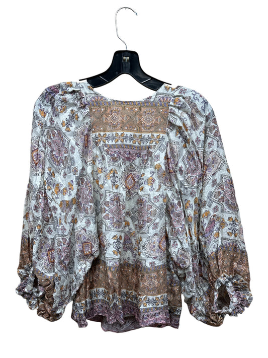 Top Long Sleeve By Anthropologie In Multi-colored, Size: Xs