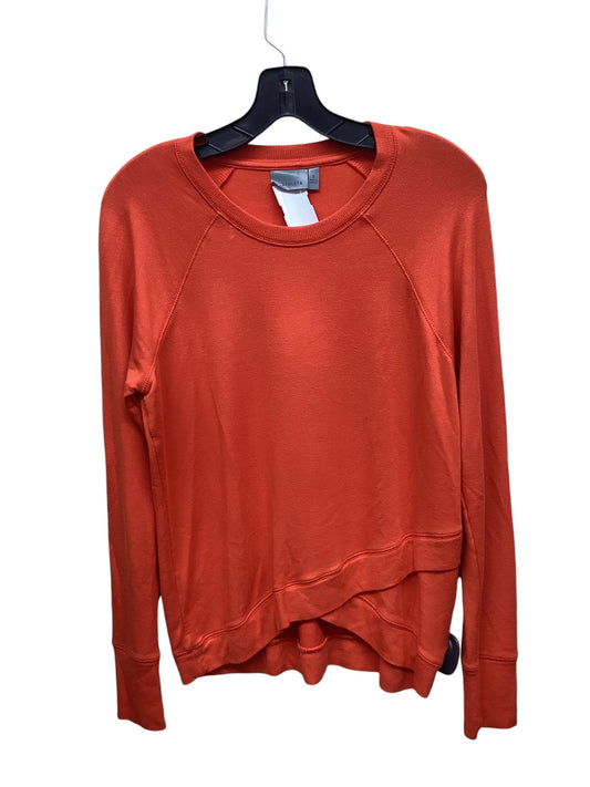 Athletic Top Long Sleeve Crewneck By Athleta In Orange, Size: S