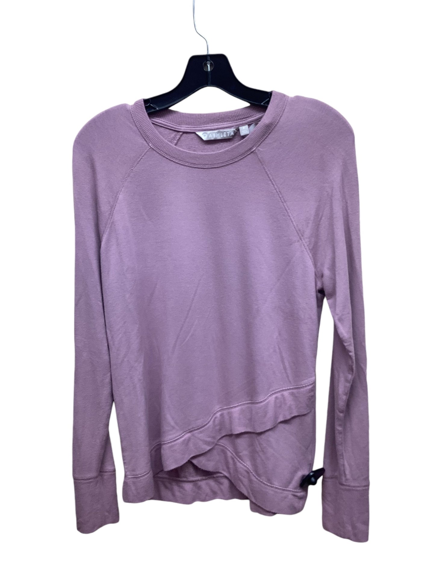 Athletic Top Long Sleeve Crewneck By Athleta In Purple, Size: S