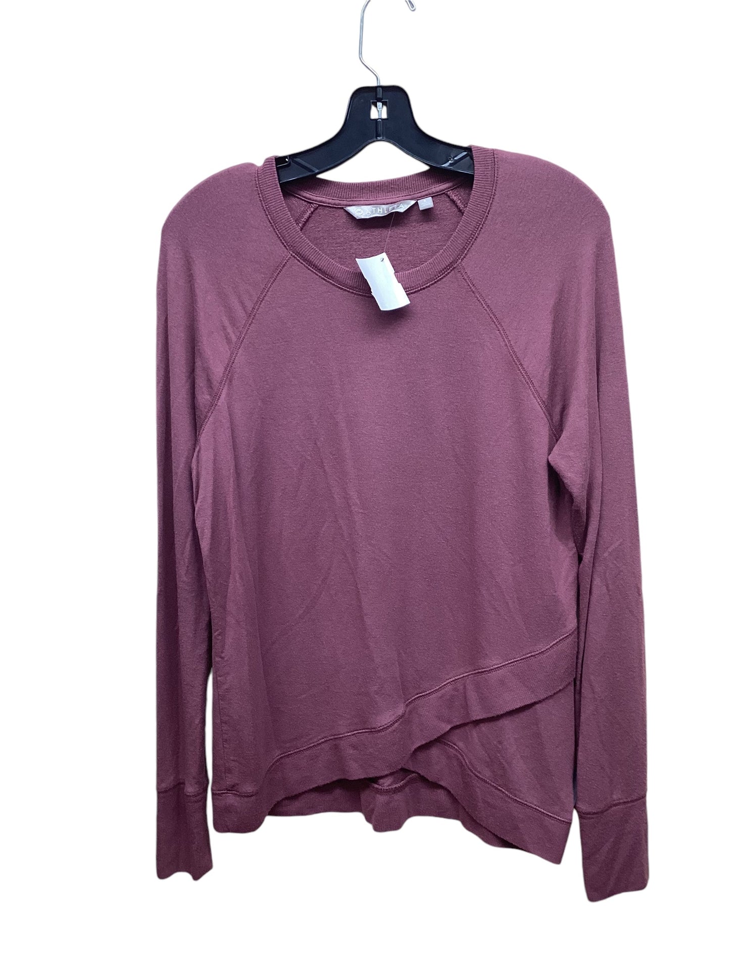 Athletic Top Long Sleeve Crewneck By Athleta In Pink, Size: S