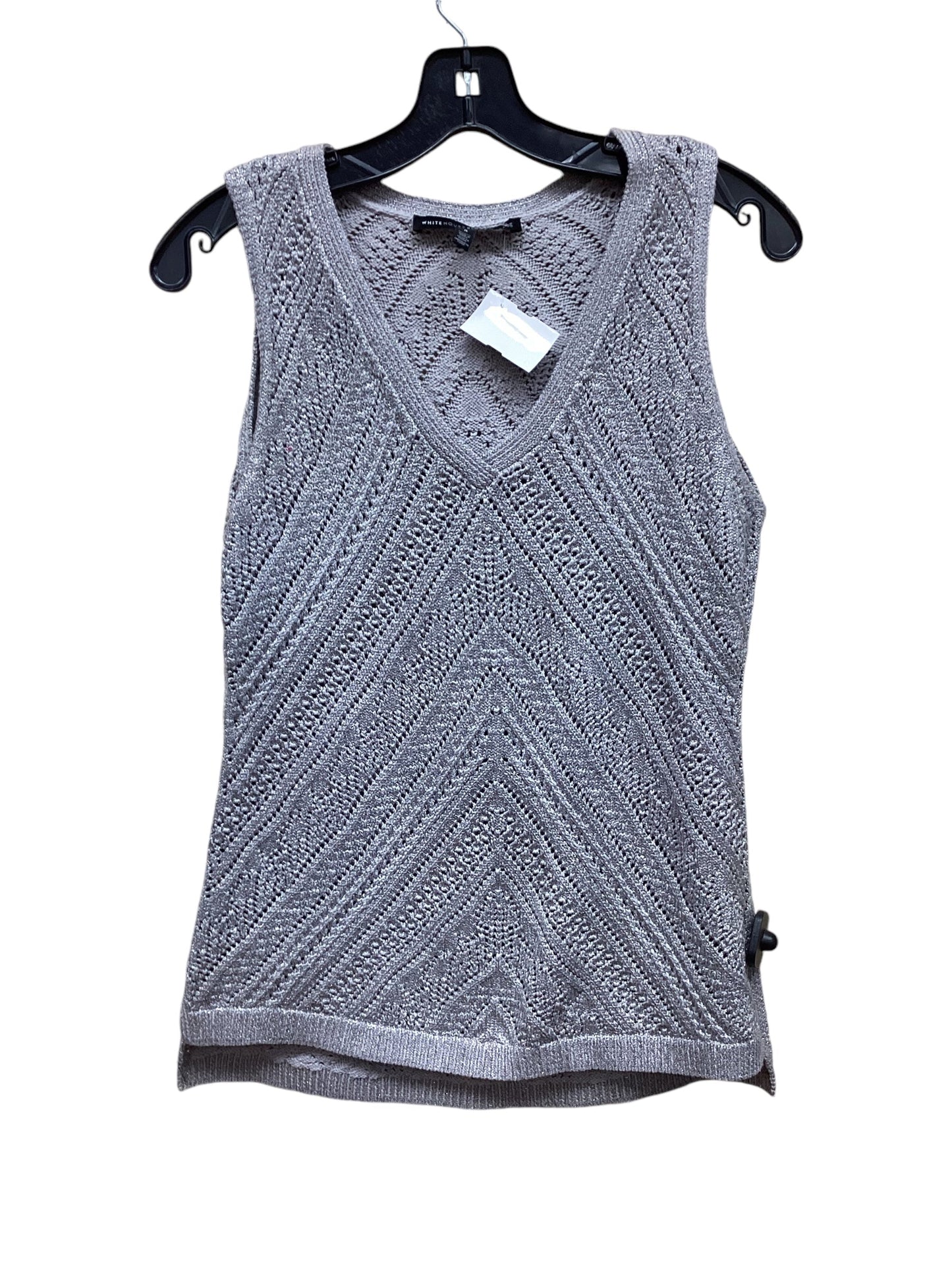 Top Sleeveless By White House Black Market In Grey, Size: S