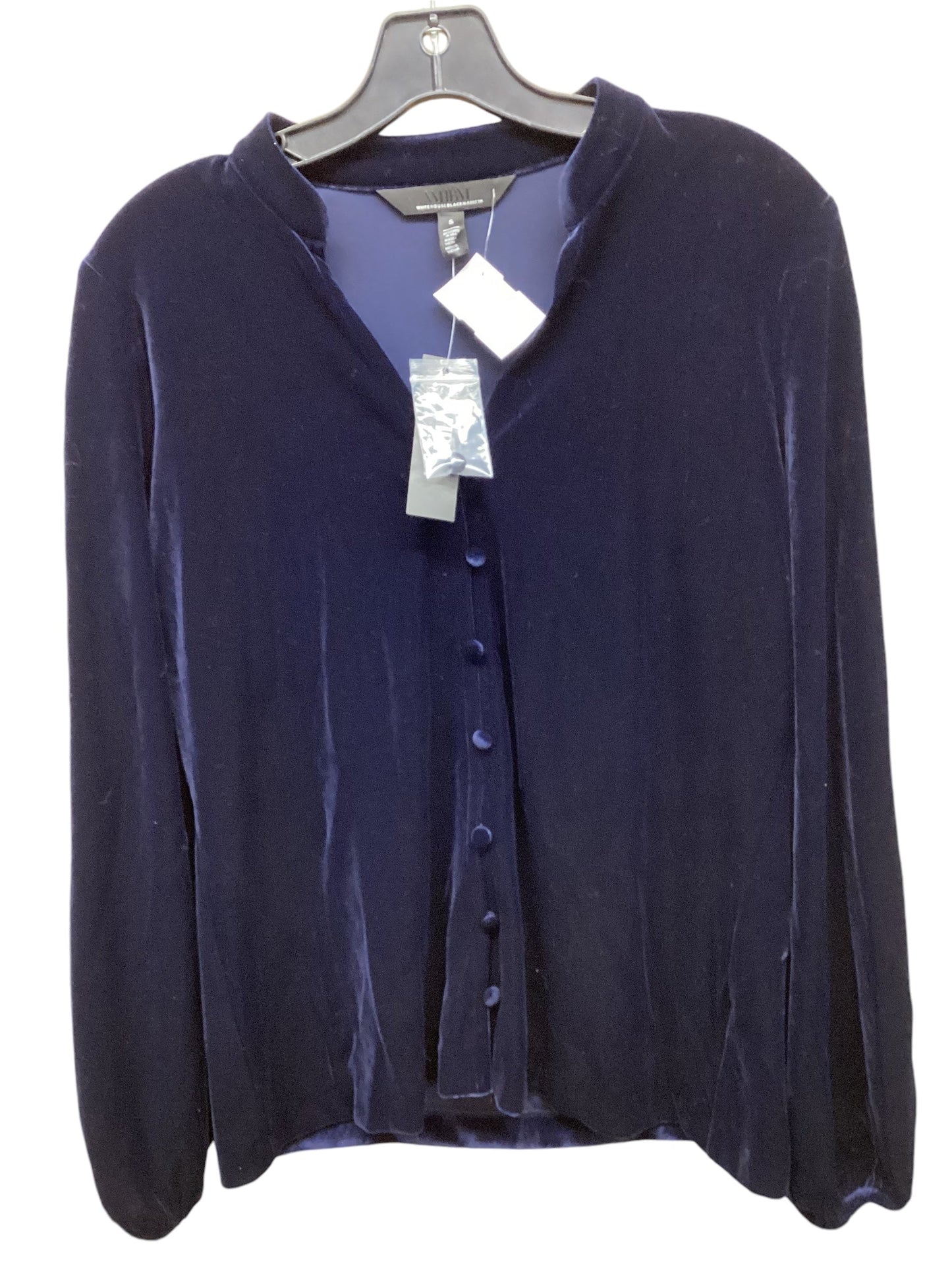 Top Long Sleeve By White House Black Market In Blue, Size: S