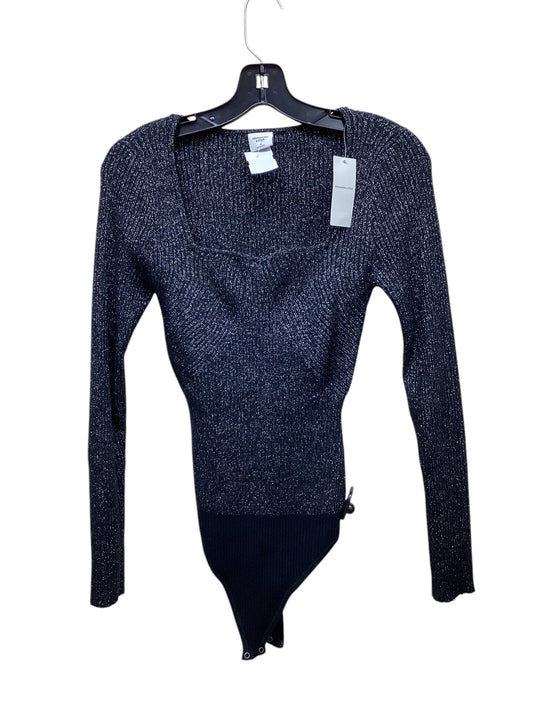 Bodysuit By Abercrombie And Fitch In Black & Silver, Size: M