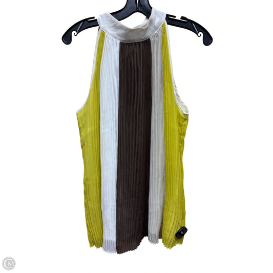 Top Sleeveless By New York And Co In Striped Pattern, Size: M