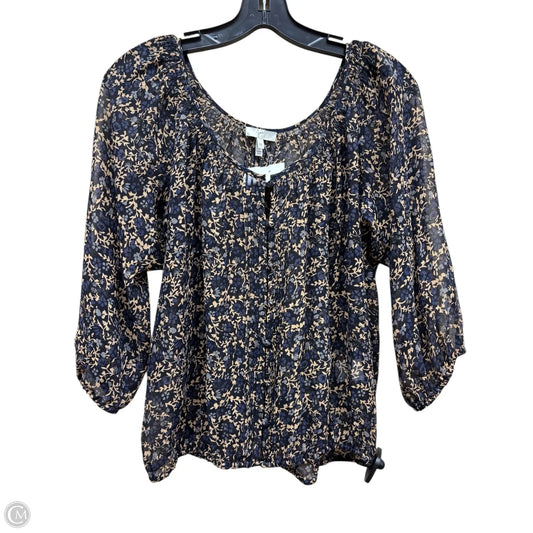 Top Short Sleeve By Rebecca Taylor In Multi-colored, Size: S