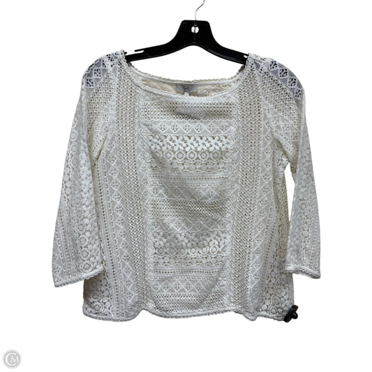 Top Long Sleeve By Joie In White, Size: Xs
