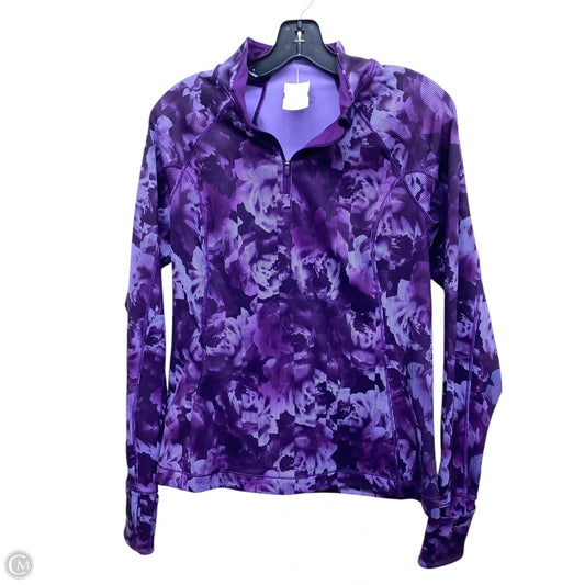 Athletic Top Long Sleeve Crewneck By Athleta In Purple, Size: M