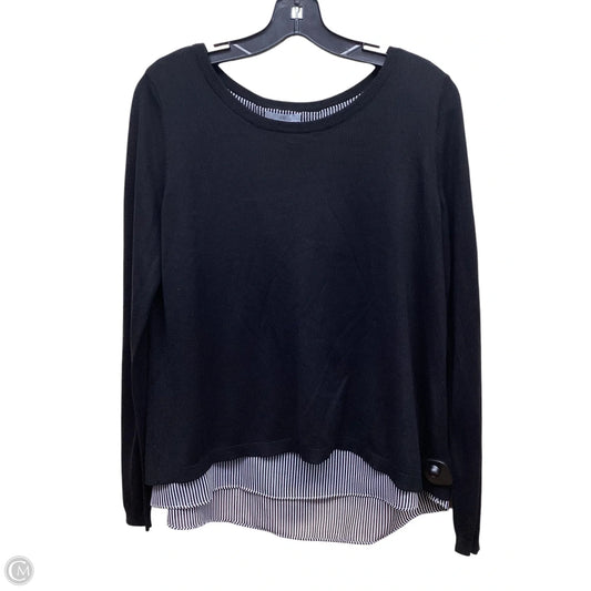 Top Long Sleeve By H&m In Black, Size: M