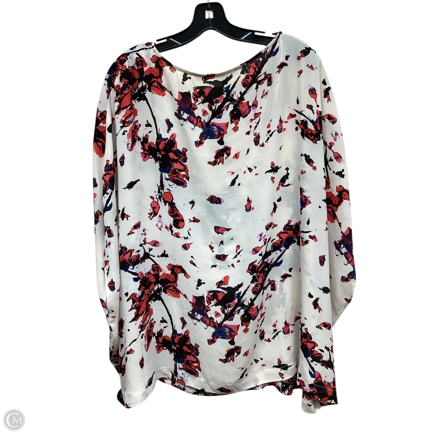 Top Short Sleeve By Rachel Roy In Floral Print, Size: 3x