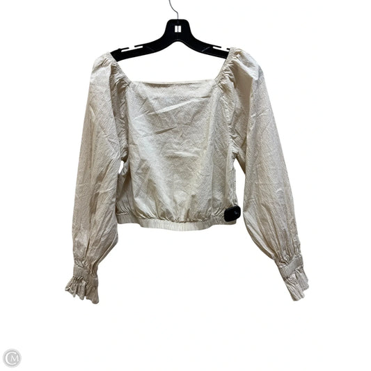 Top Long Sleeve By Levis In Tan, Size: S
