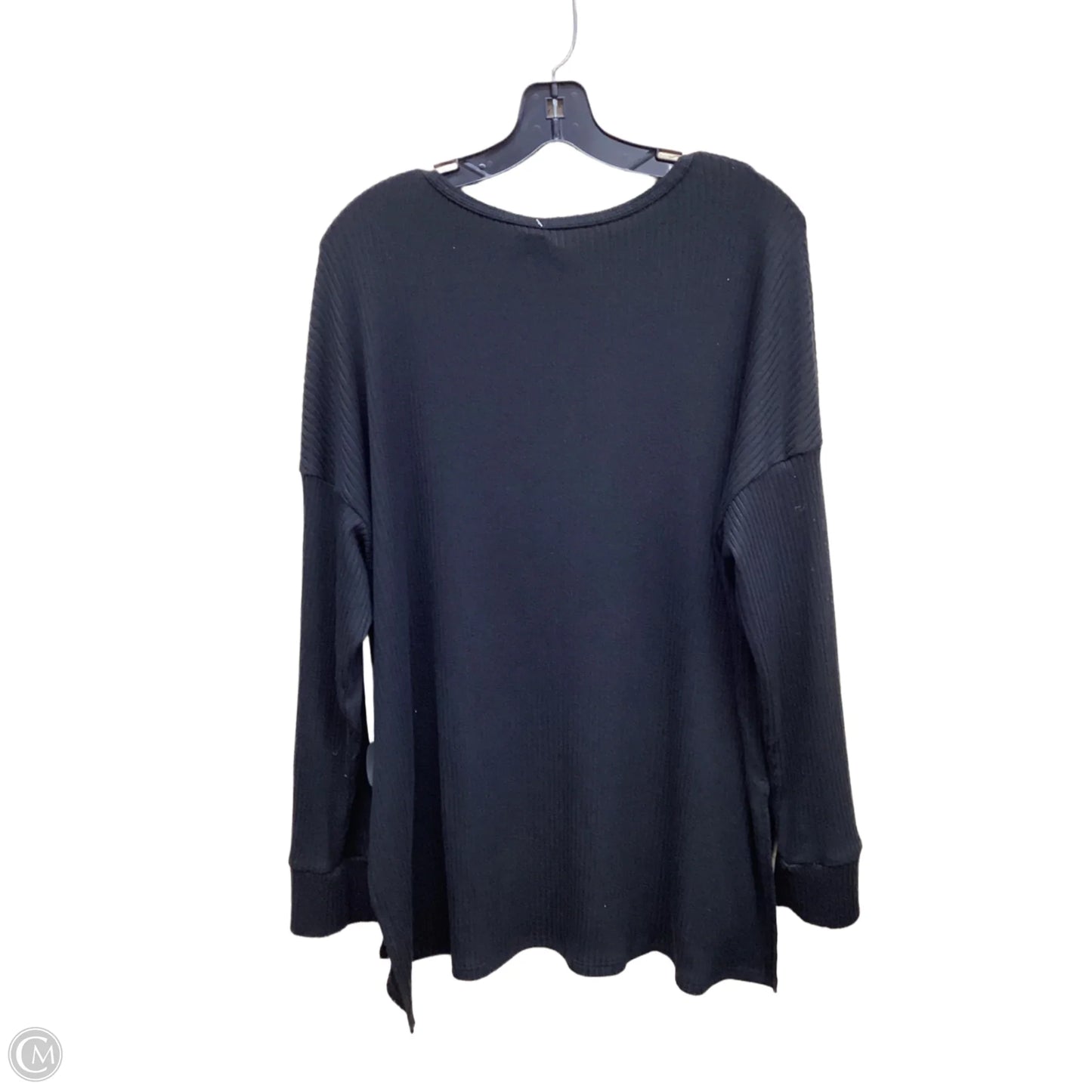 Top Long Sleeve By American Eagle In Black, Size: Xl