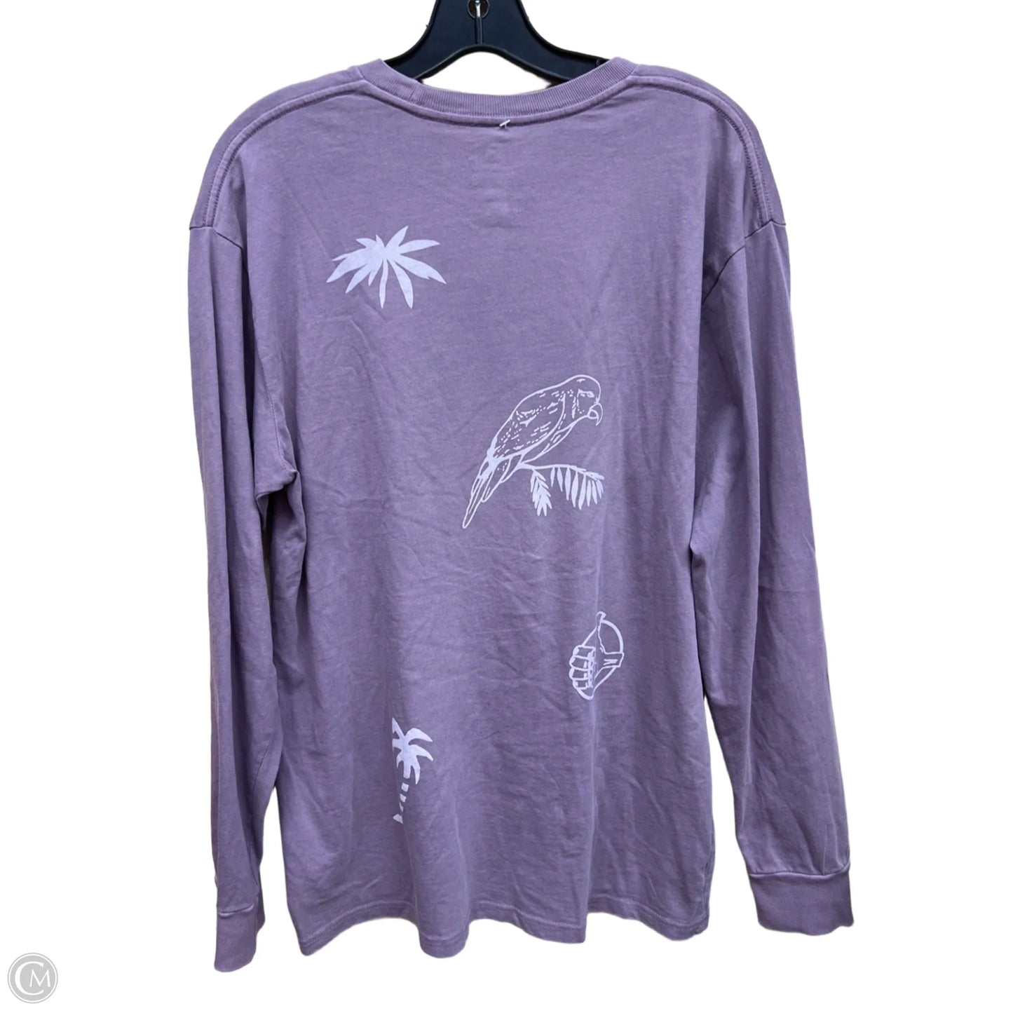Top Long Sleeve By Vans In Purple, Size: M
