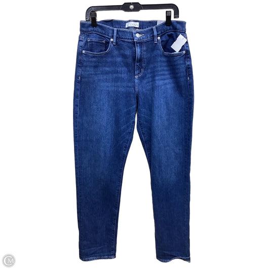 Jeans Straight By Loft In Blue Denim, Size: 10