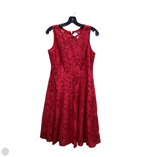 Dress Casual Short By Roz And Ali In Red, Size: 10