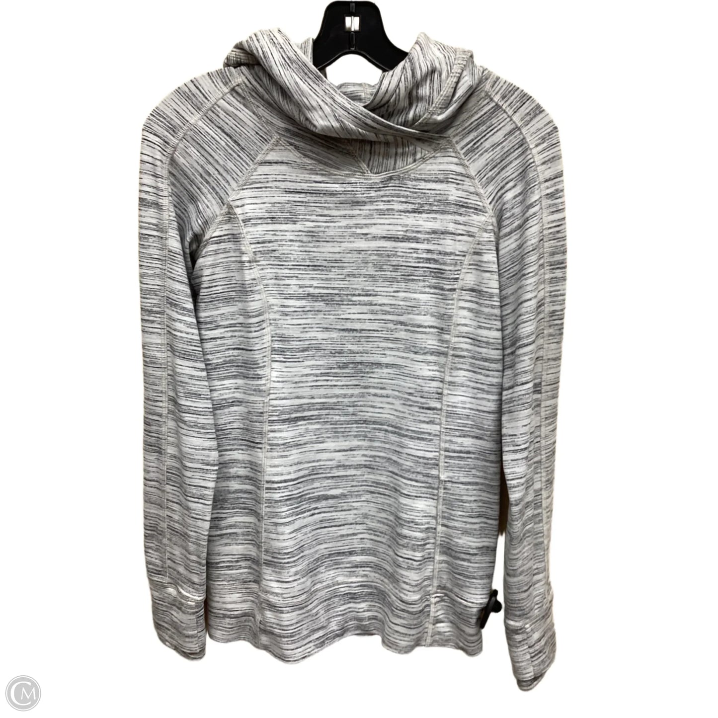 Athletic Sweatshirt Hoodie By Lululemon In Grey, Size: 4