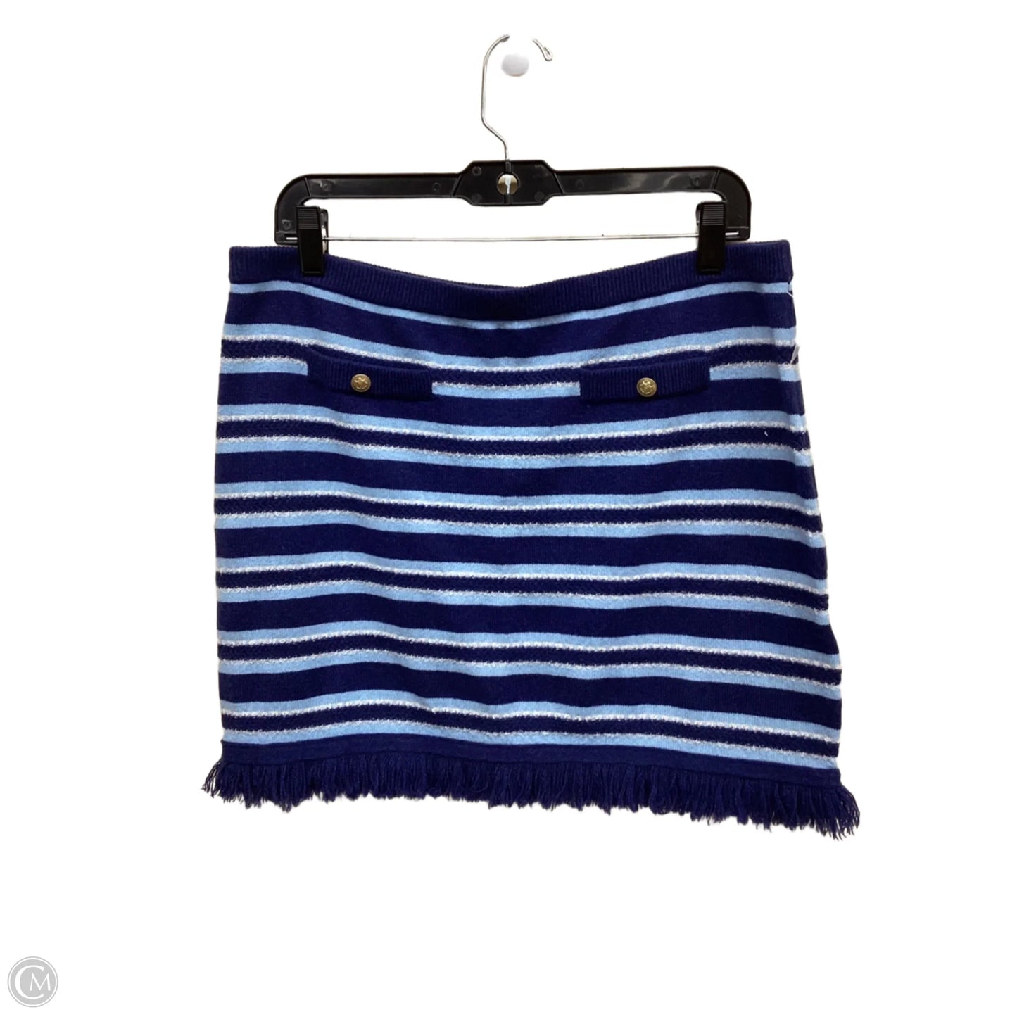 Skirt Mini & Short By J. Crew In Striped Pattern, Size: L