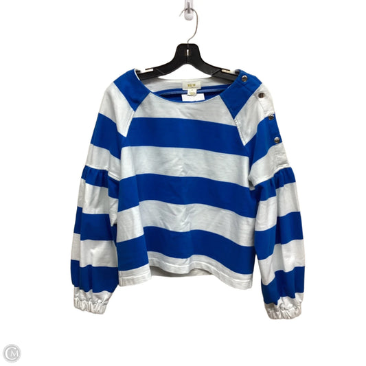 Top Long Sleeve By Maeve In Striped Pattern, Size: M