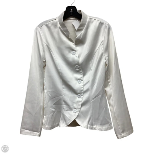 Top Long Sleeve By Shein In White, Size: S
