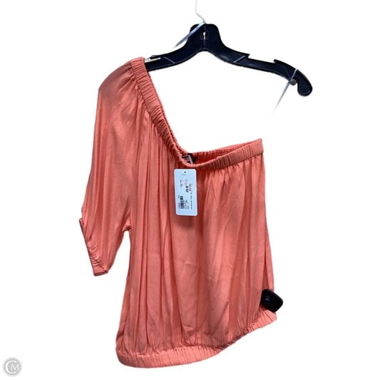 Top Short Sleeve By Evereve In Orange, Size: S