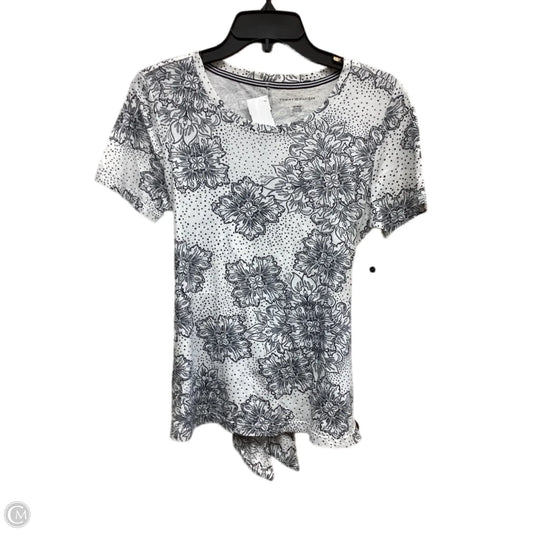 Top Short Sleeve By Tommy Hilfiger In Black & White, Size: Xs
