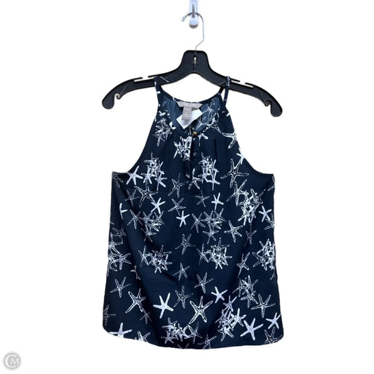 Top Sleeveless By Banana Republic In Navy, Size: S