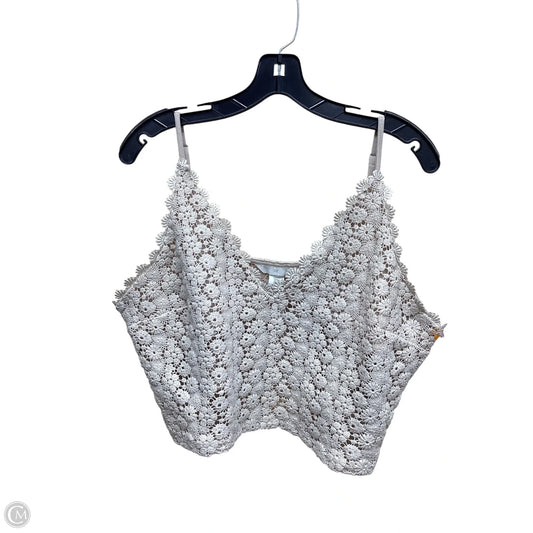 Top Sleeveless By H&m In Cream, Size: Xxl