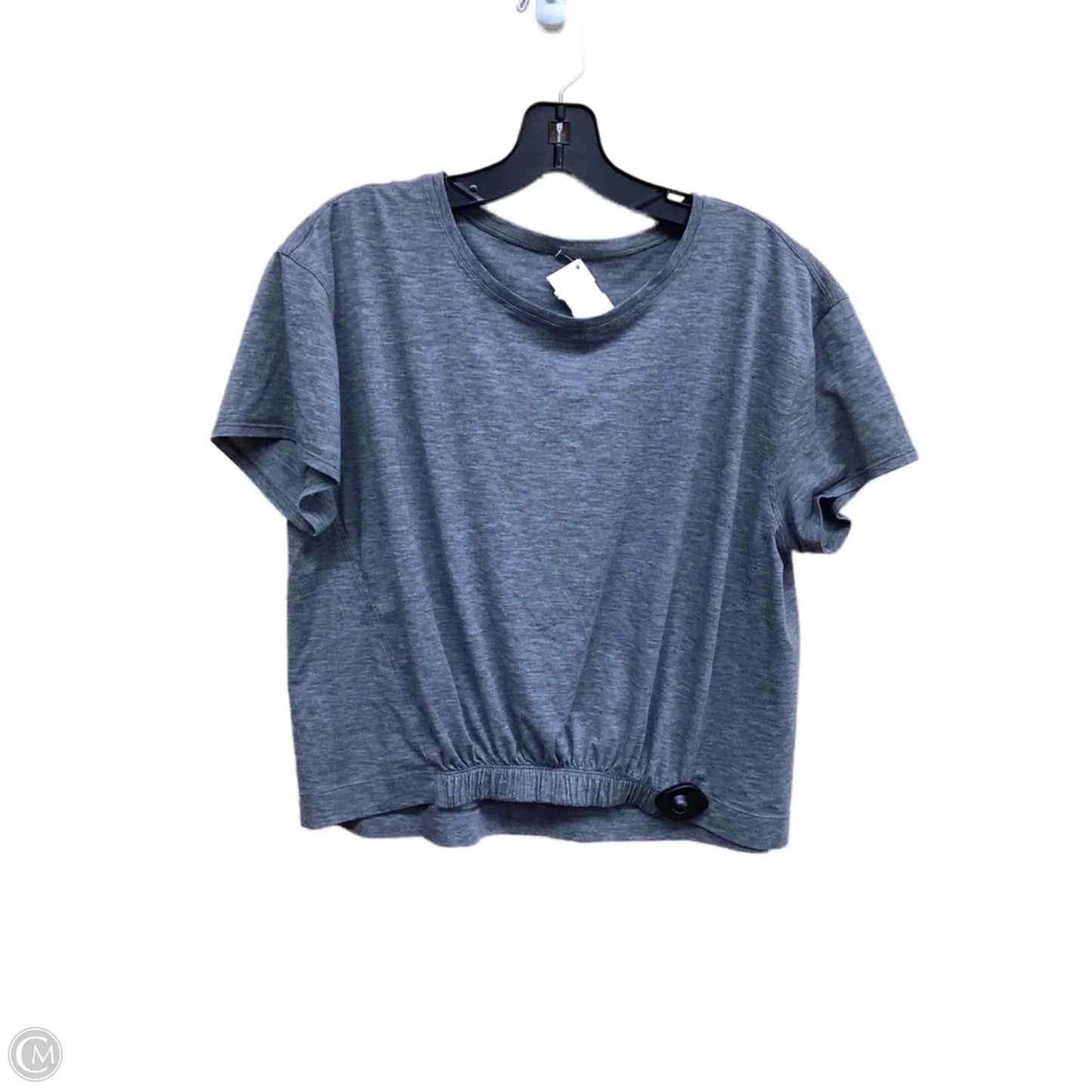 Athletic Top Short Sleeve By Lululemon In Grey