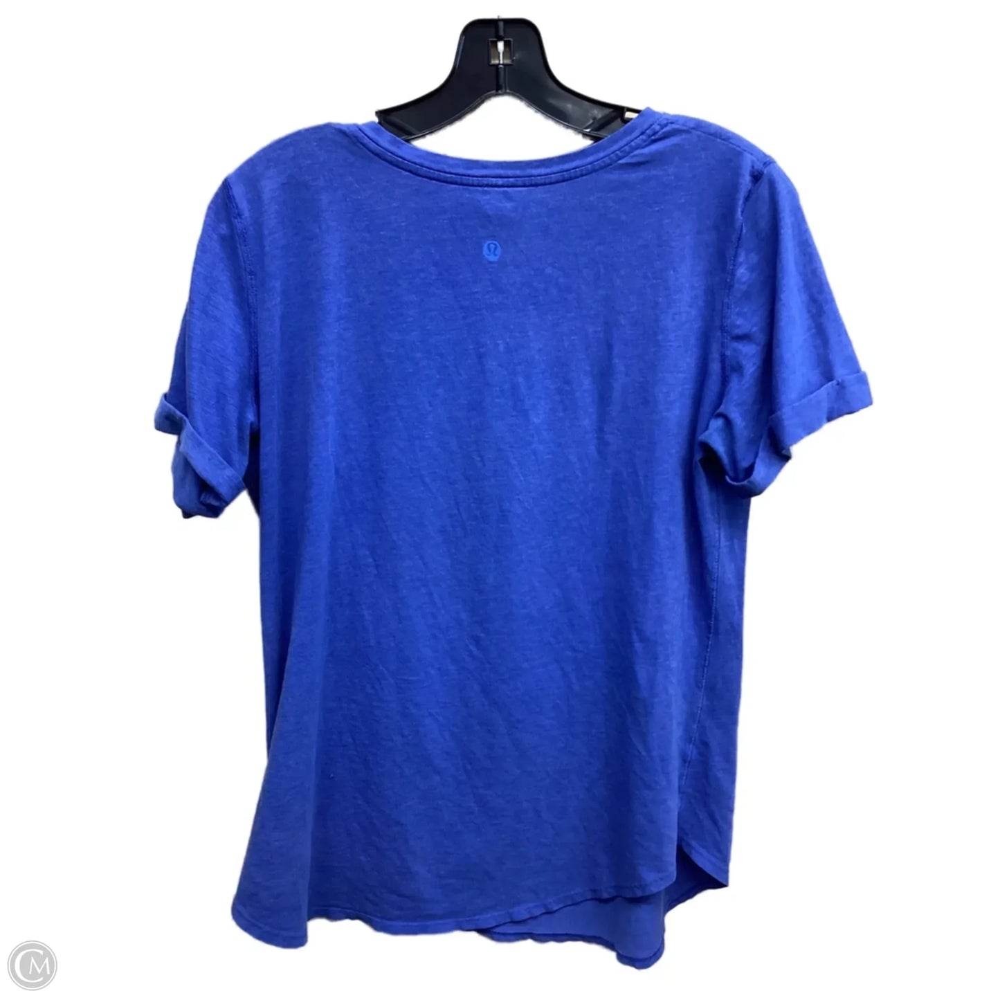 Athletic Top Short Sleeve By Lululemon In Blue