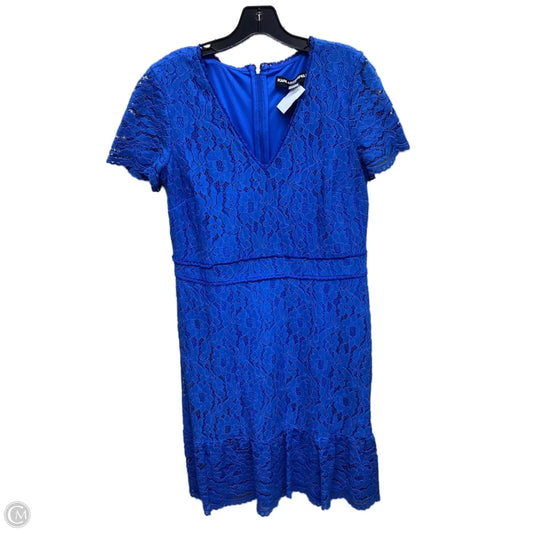 Dress Designer By Karl Lagerfeld In Blue, Size: 12