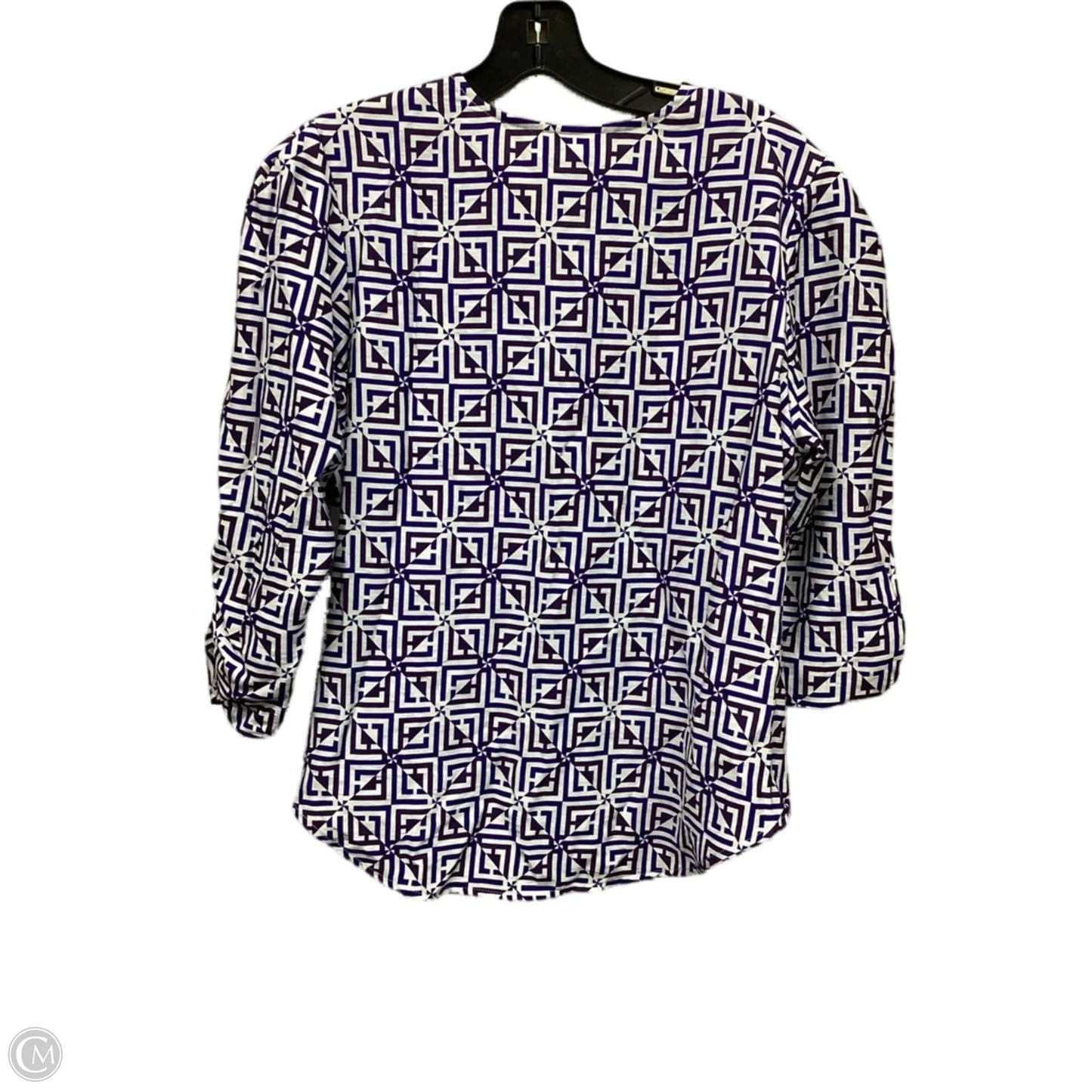 Top Short Sleeve By Liz Claiborne In Purple, Size: S