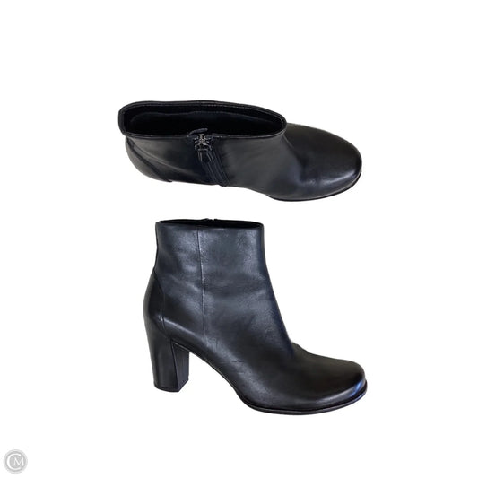 Boots Ankle Heels By Ecco In Black, Size: 10