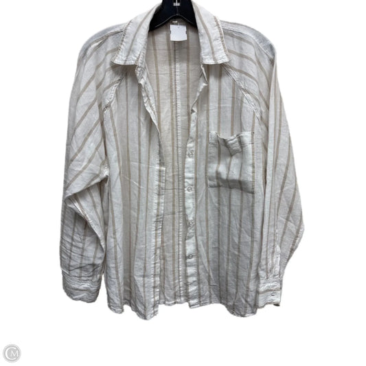Top Long Sleeve By Z Supply In Striped Pattern, Size: M