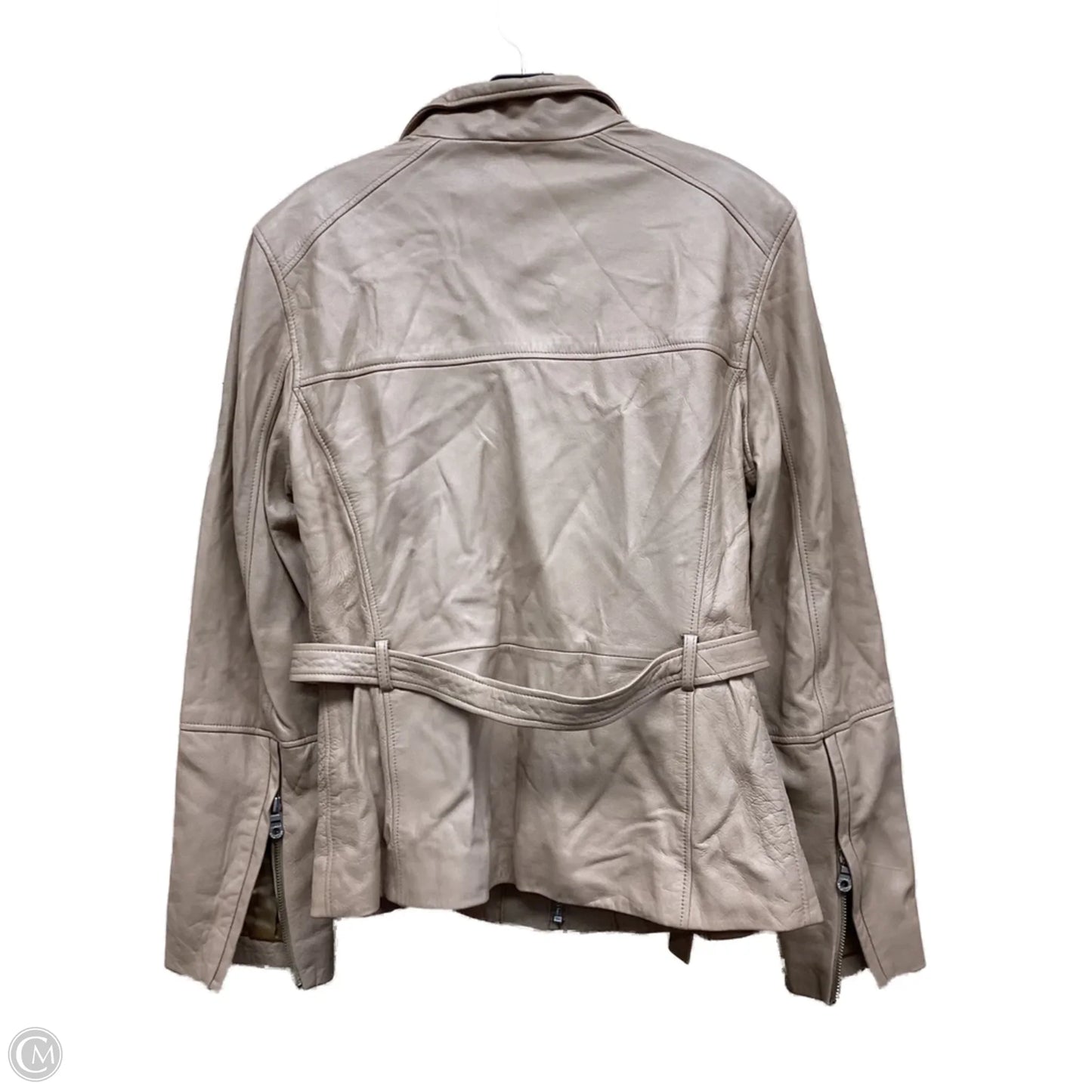 Jacket Leather By Marc New York In Tan, Size: M
