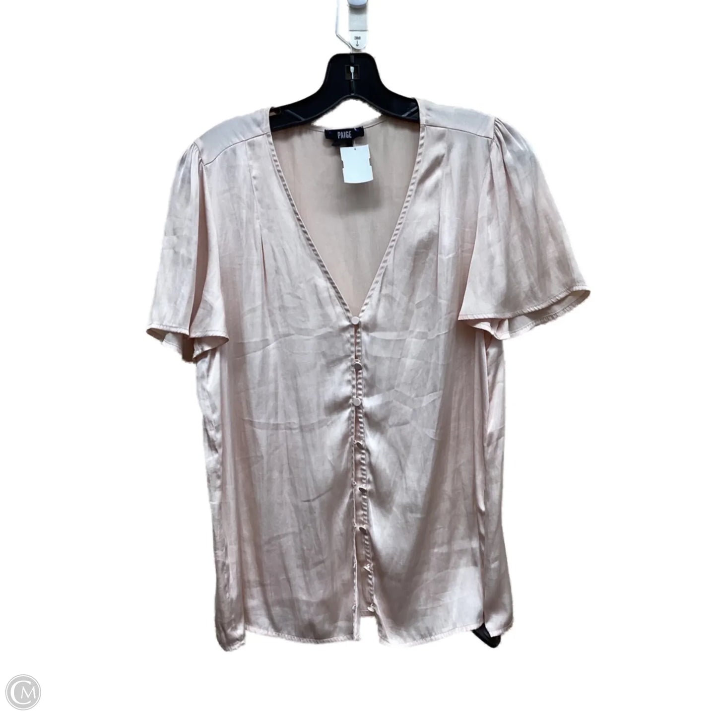 Top Short Sleeve By Paige In Pink, Size: S